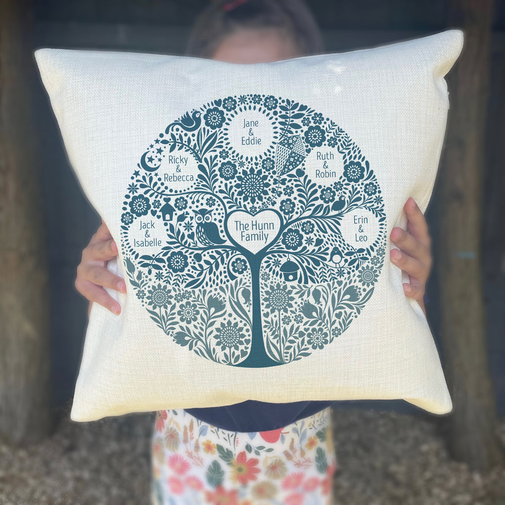 Personalised Family Tree Cushion