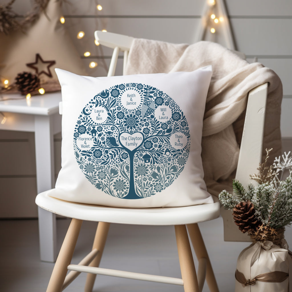 Personalised Family Tree Cushion