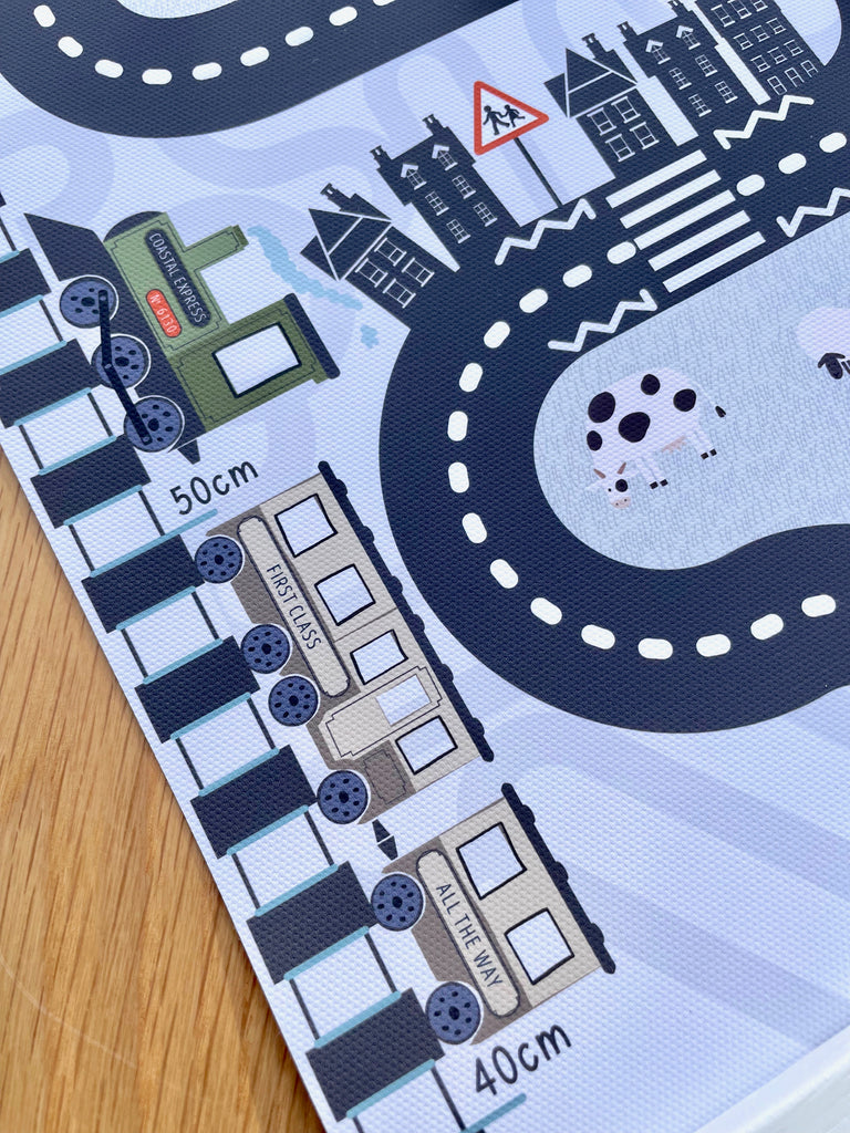 Personalised Adventure Road Map Canvas Height Chart