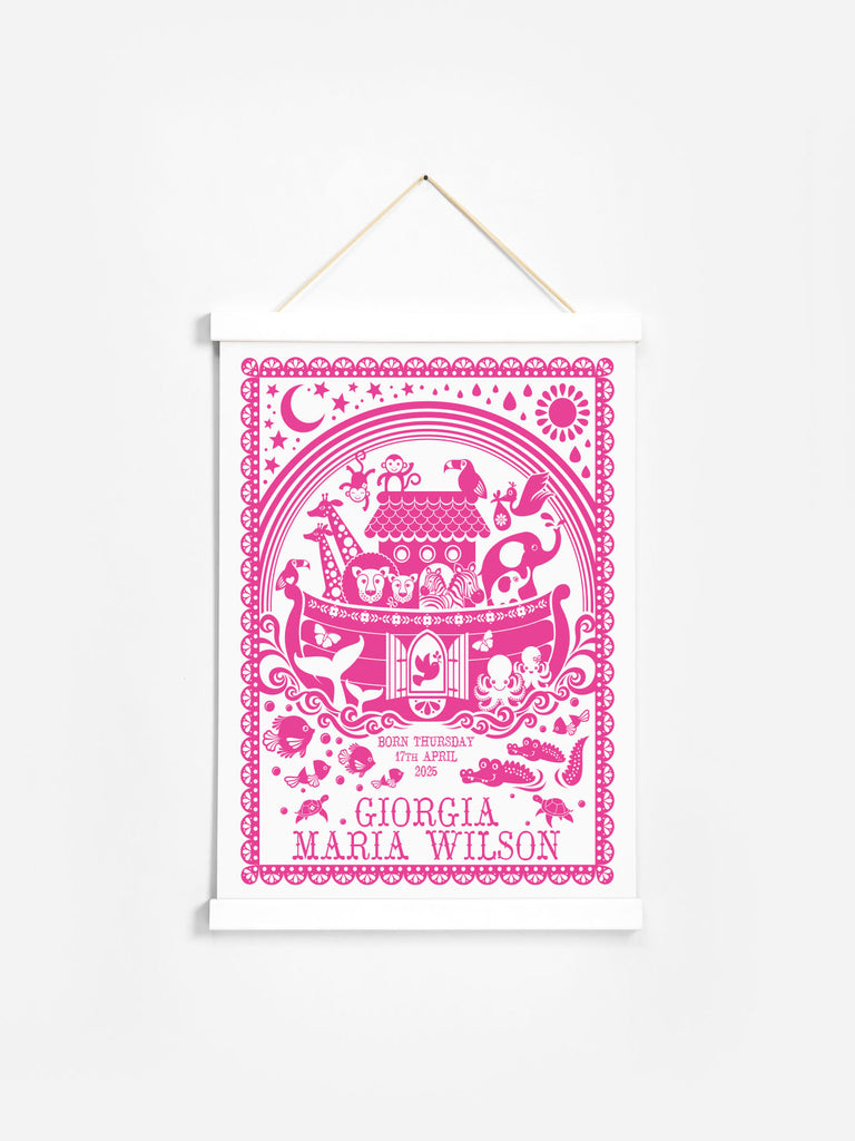 Personalised Noah's ark print