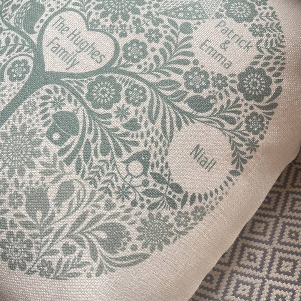Personalised Family Tree Cushion