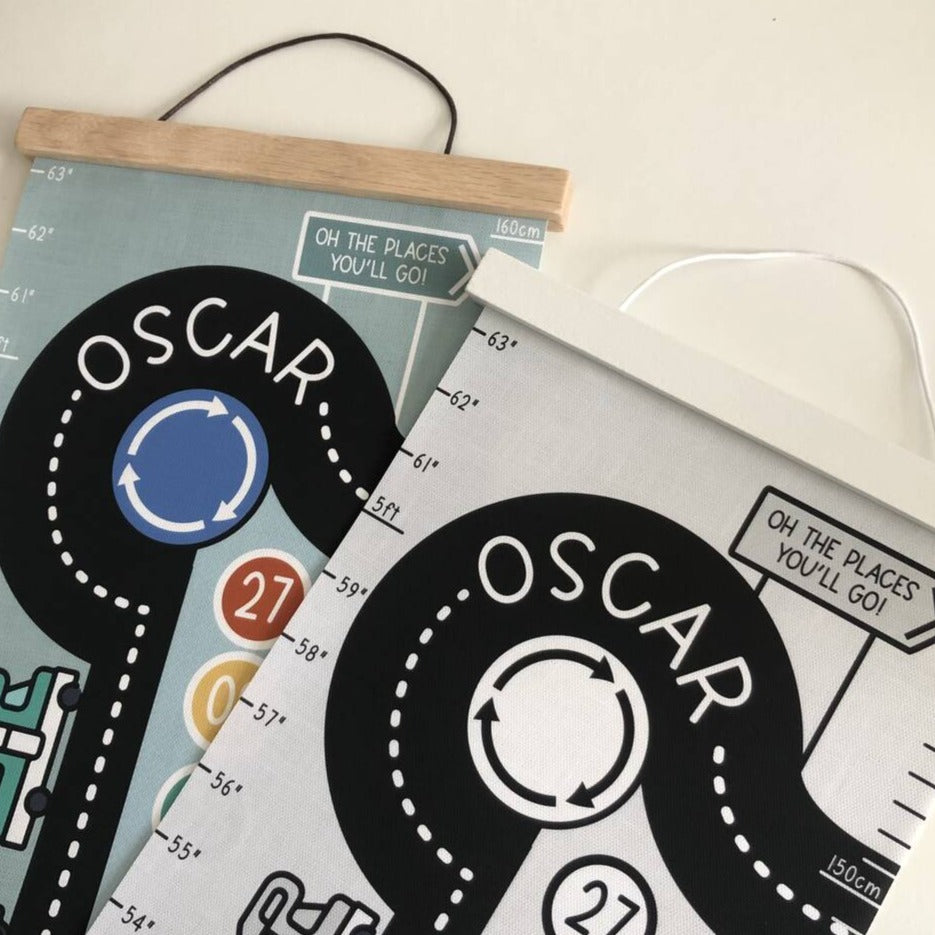 Oak or White Transport road map height chart