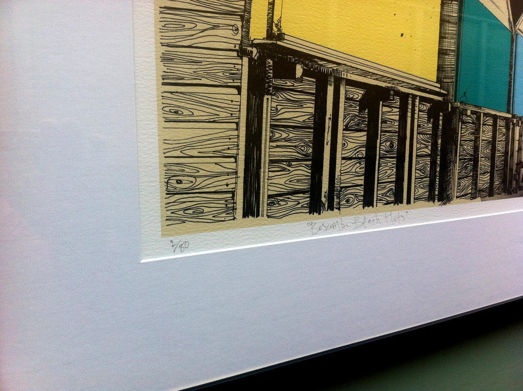 Limited Edition Beach Huts Print