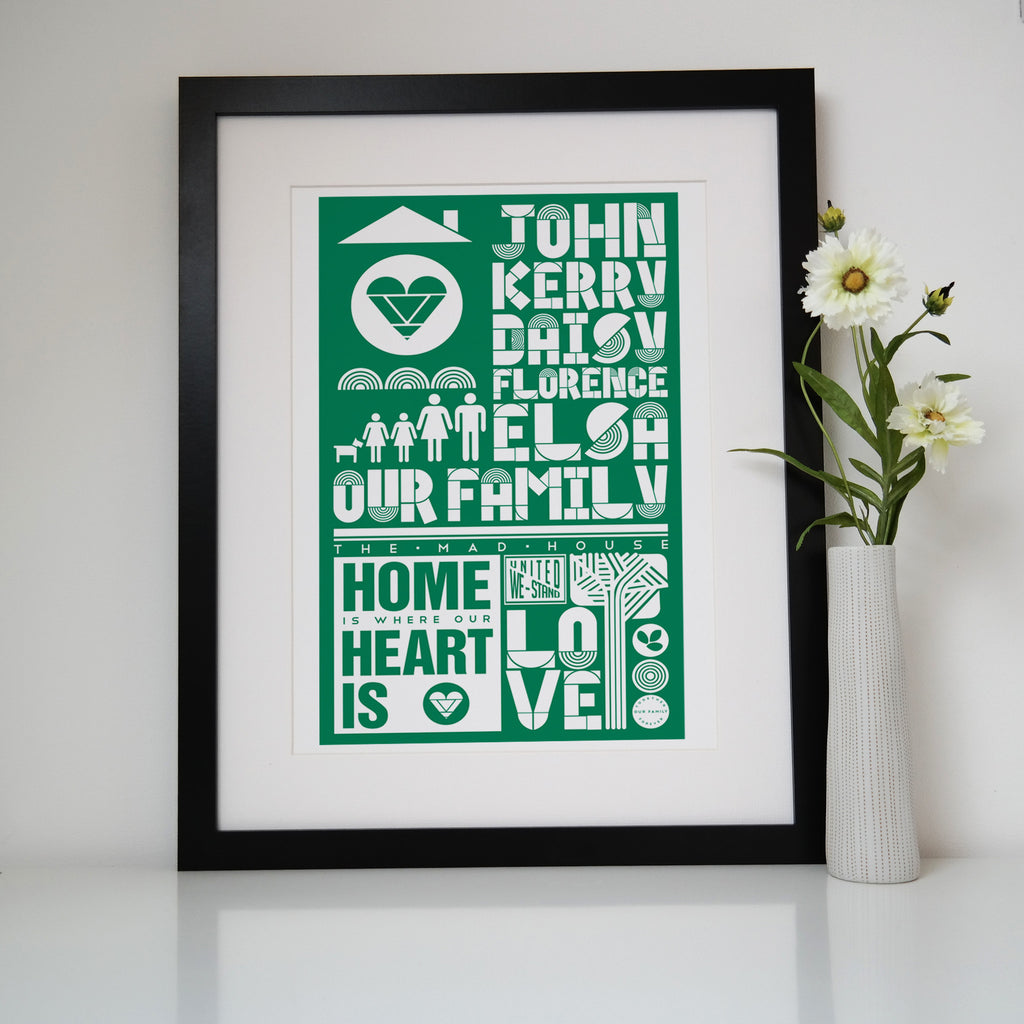 Personalised Family Names Print