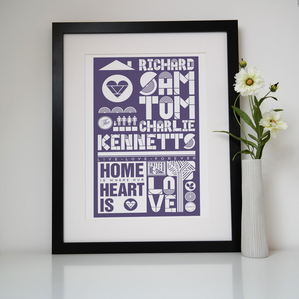 Personalised Family Names Print
