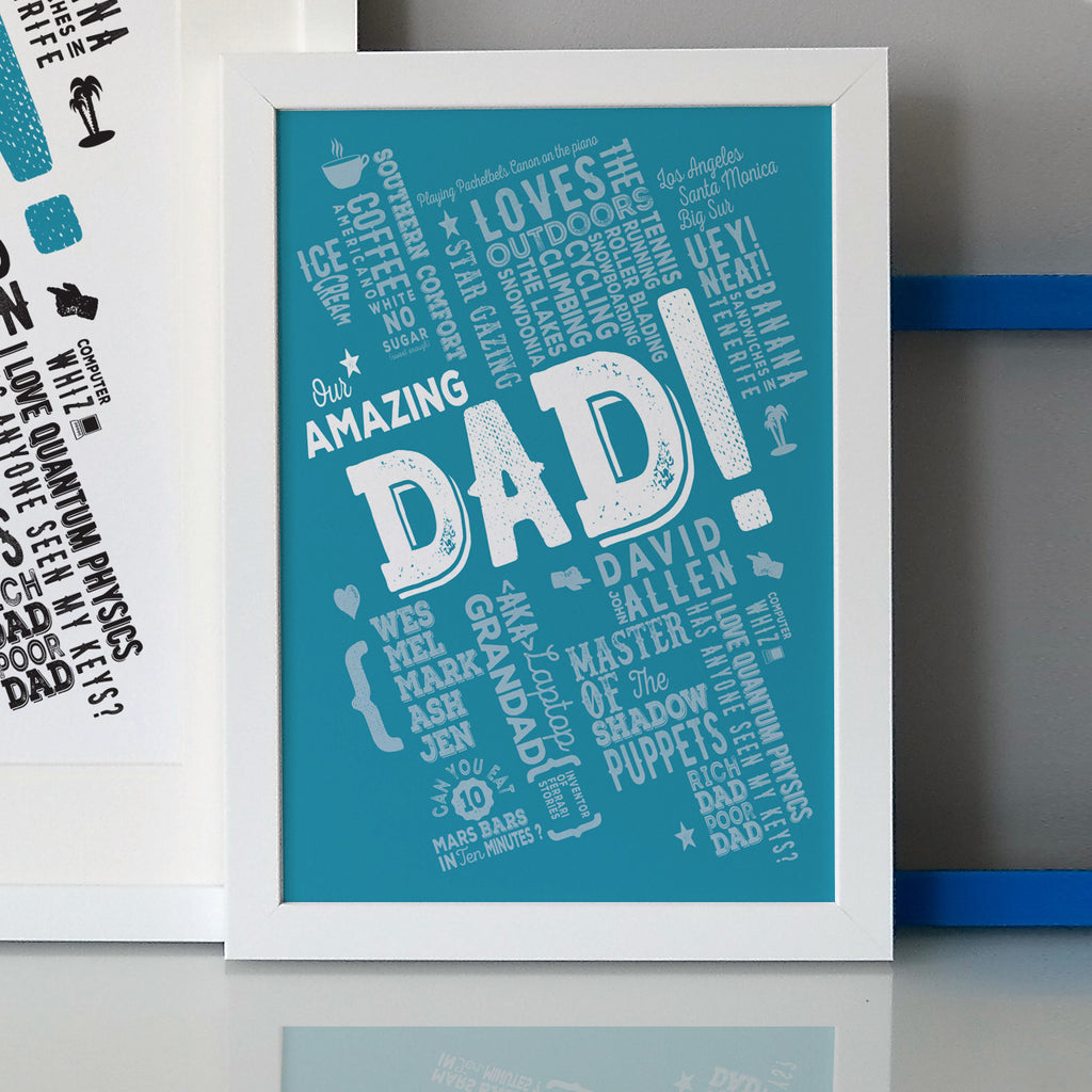 The Best Dad Personalised Print