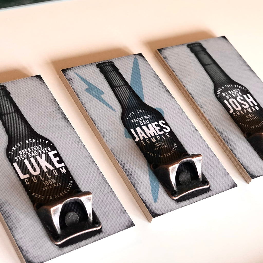 Personalised Bottle Opener Fathers Day Gift