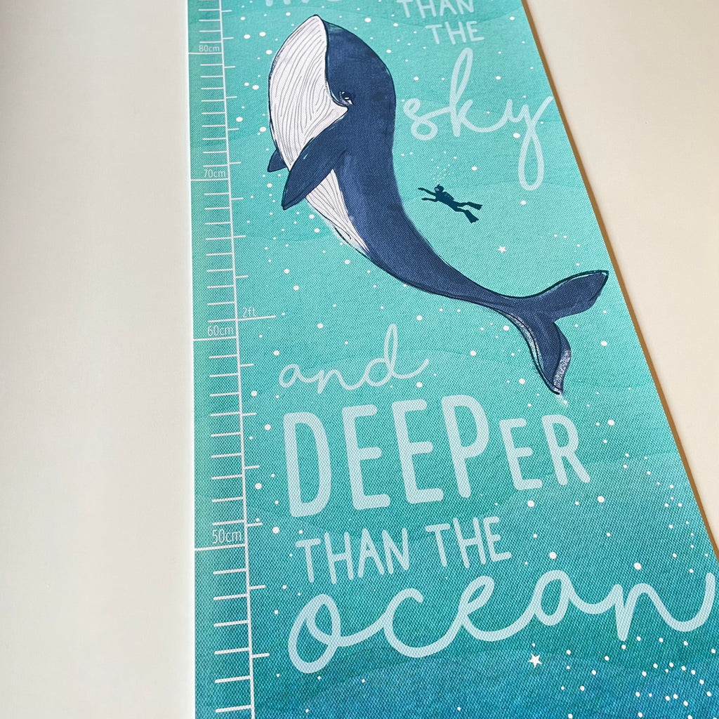 Higher than the sky deeper than the ocean