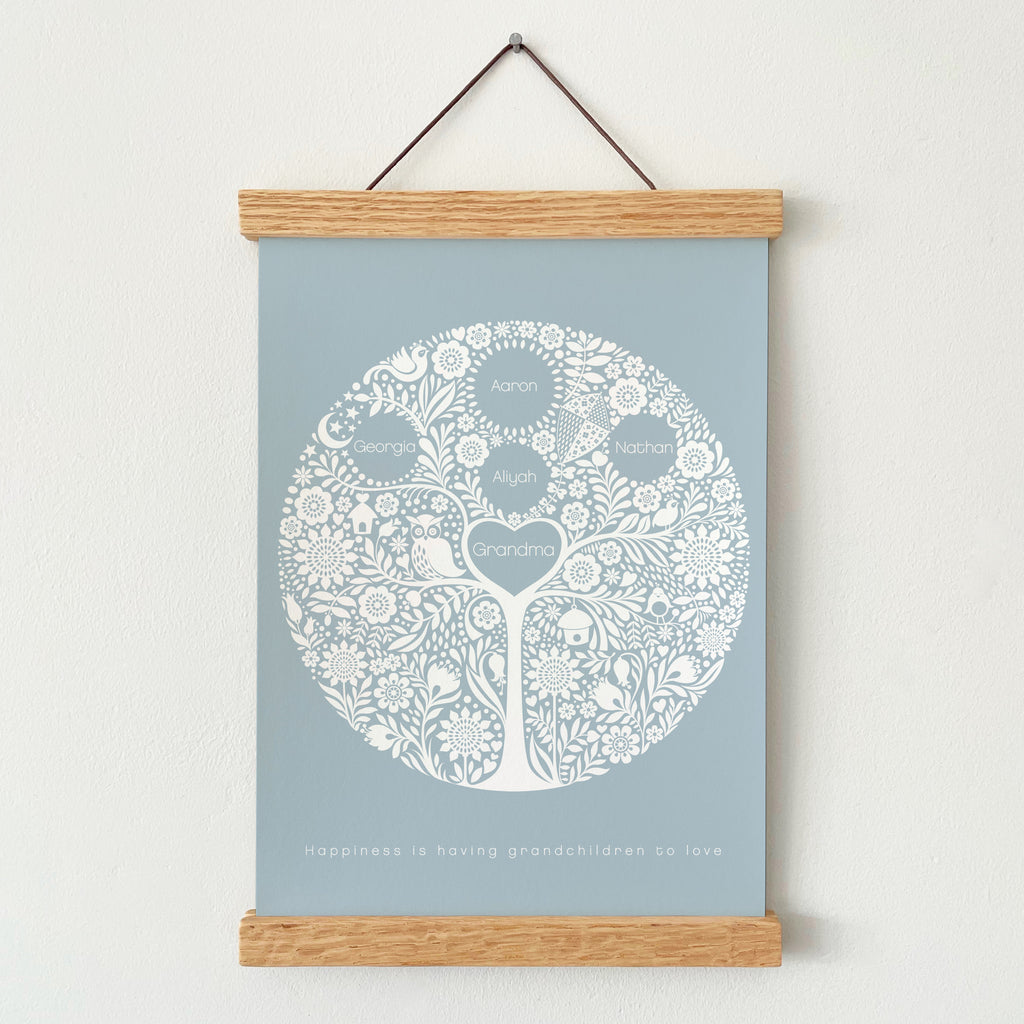 Magnetic Solid Oak Poster Hanger, To Fit A4, A3, A2