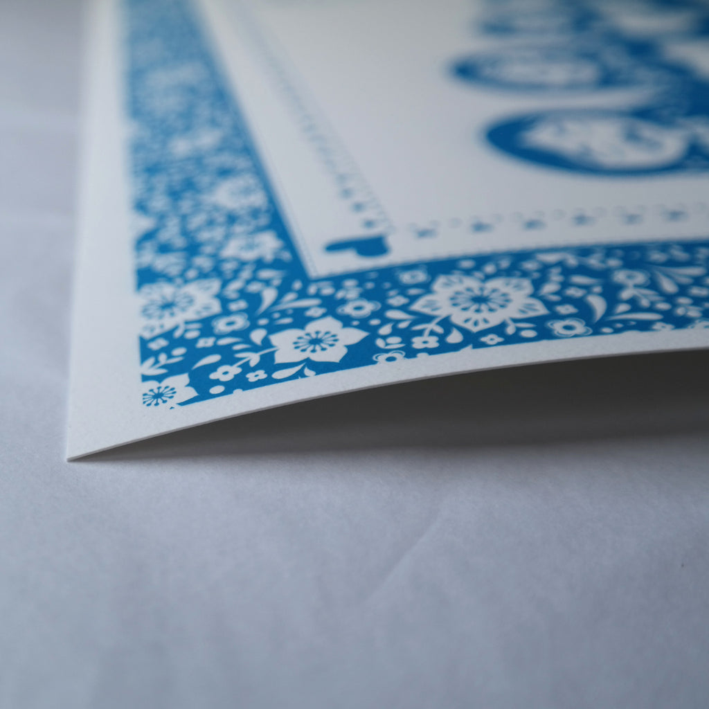 Personalised Cross Stitch Russian Doll Family Print