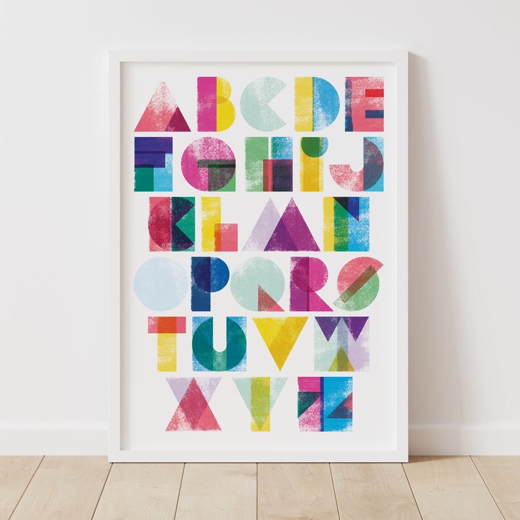 Personalised ALPHACHUNK Alphabet Print