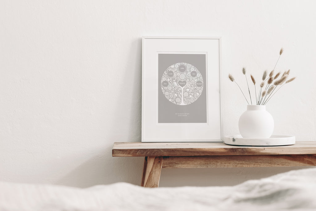 Personalised Grandchildren Family Tree Print